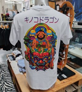 MUSHROOM Japanese Dragon Tee White