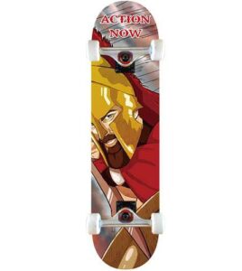 PROMO KIT: Skate ACTION NOW Spartan 8.25" + Casco + Set Protezioni