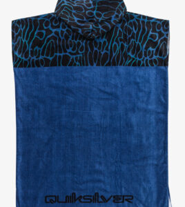 QUIKSILVER Hoody Towel Poncho in Spugna Estate Blu