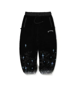 BS RABBIT Smoking Fleece Wide Jogger