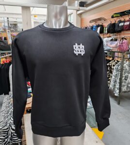 5TATE OF MIND Monogram Felpa Girocollo Black