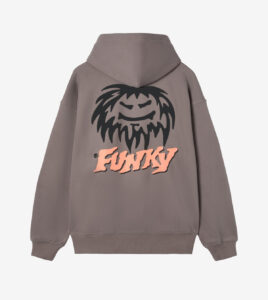 FUNKY Grog Logo Hoodie Mud Brown
