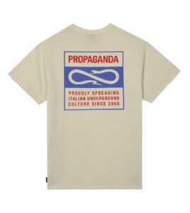 PROPAGANDA Label Bicolor Tee Oyster