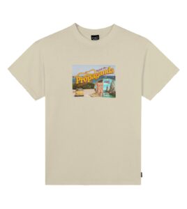 PROPAGANDA Postcard Tee Oyster Sand
