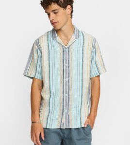 REVOLUTION Cuban Shirt Blue