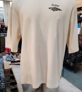 IUTER Bijoux Waffle Tee Ivory