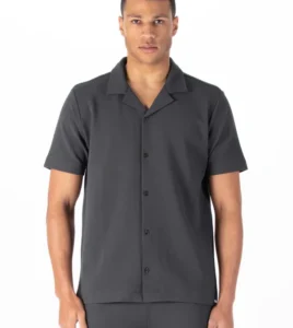 REVOLUTION Cuban Shirt Dark Grey