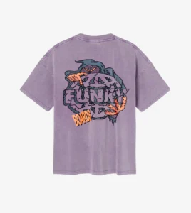 FUNKY Goblin Logo Tee Washed Liliac