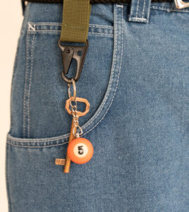 SMOOTH Logo Key Clip Green