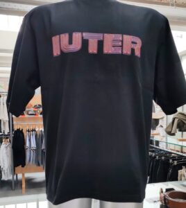 IUTER Stitch Logo Tee Black