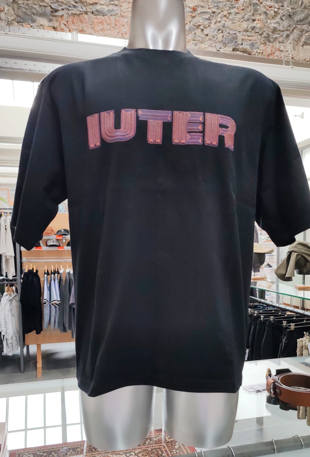 IUTER Stitch Logo Tee Black back