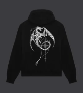 DOLLY NOIRE Occult Dragon Hoodie Black