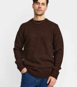 REVOLUTION Knit Sweater Dark Brown