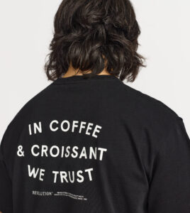 REVOLUTION Printed T- Shirt TRU Black