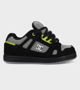 DC Boy's Shoes Stag Black/Grey/Lime