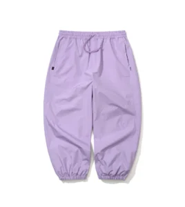 BS RABBIT Side Darted Super Wide Jogger Pants Light Purple