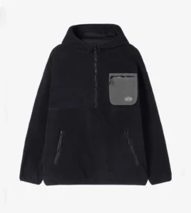 FUNKY Tech Hooded Half Zip Black