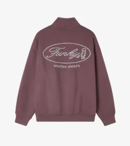 FUNKY Winter Sports Half Zip Burgundy