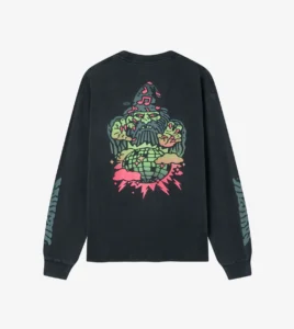FUNKY Wizard Long Sleeve Tee Washed Black