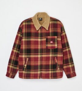 QUIKSILVER Harrington Sherpa Jacket Red